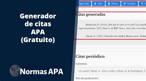 generador de apa|Generador de citas APA